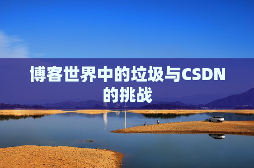 博客世界中的垃圾与CSDN的挑战